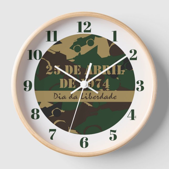 Tarnmuster für Militärfahrzeuge Uhr (Vorderseite)