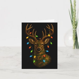 Tarnmuster Jagd Rentier Hirsch Weihnachten Xmas Karte