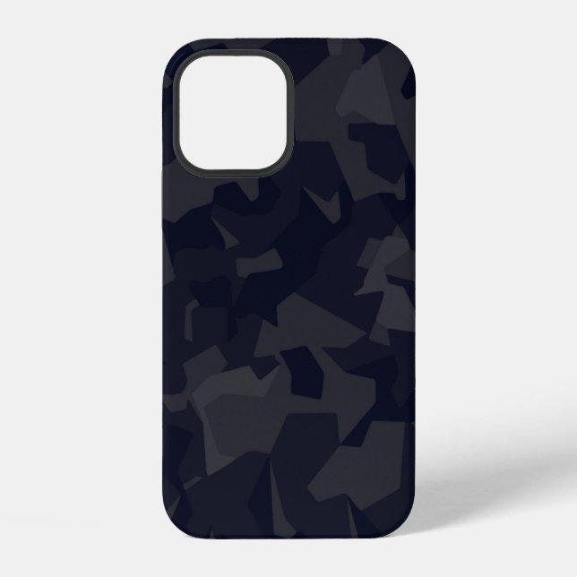 Tarnmuster navy iPhone 12 hülle (Rückseite)