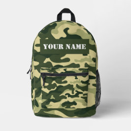 Tarnmuster-Rucksack mit individuellem Namen bedruc Bedruckter Rucksack