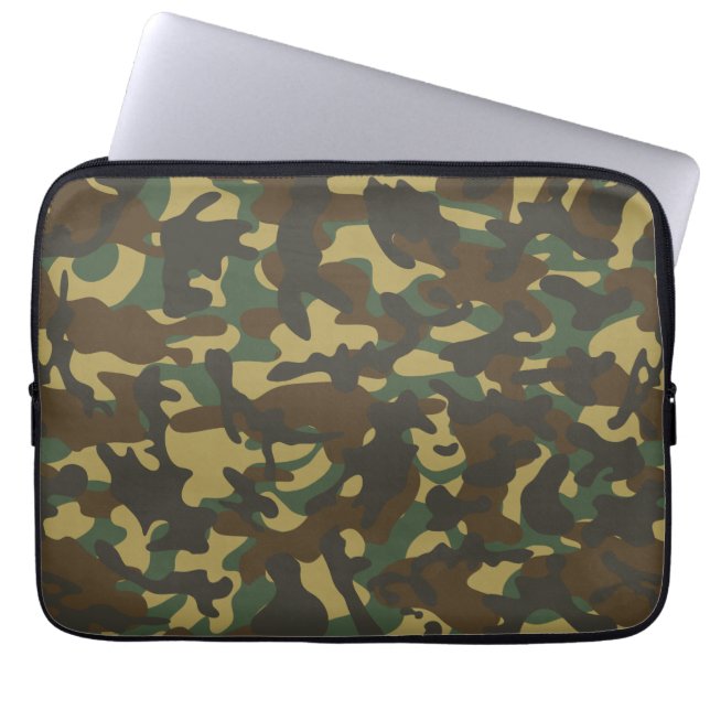 Tarnmuster Wald  Laptopschutzhülle (Vorderseite)