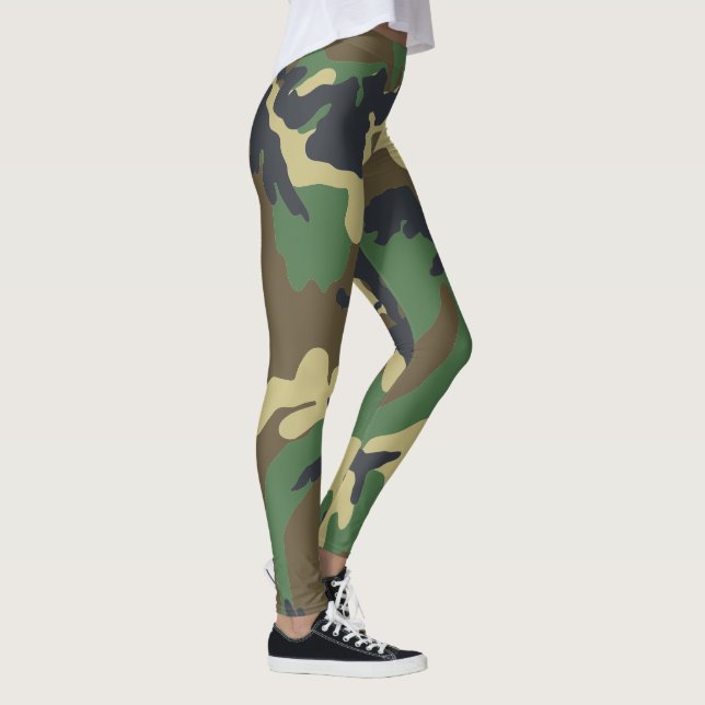 Tarnmuster Wald Tarnung Leggings (Rechts)