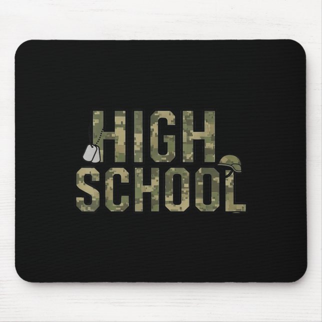 Tarnteam Highschool-Kameradschaft zurück zur Schul Mousepad (Vorne)