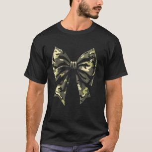 Tarnung Alte Camo Kokette Bogen Jagd Frauen Mädche T-Shirt