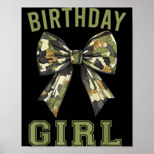 Tarnung Alte Camo-Schleife Camo Coquette Schleife Poster