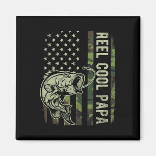 Tarnung Amerikanische Flagge Vatertag Reel Cool Pa Magnet