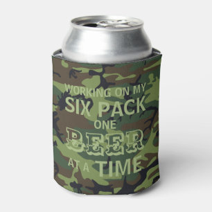 Tarnung - Arbeite an meinem Sixpack, ein Bier nach Dosenkühler