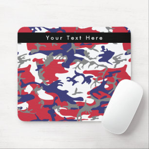 Tarnung, Blau Weiß Rot Grau, Militär, Armee Mousepad