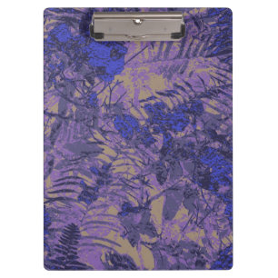 Tarnung gegen blaue Blume Klemmbrett