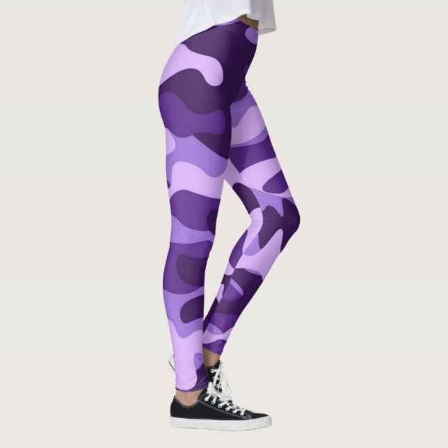 Tarnung lila leggings (Rechts)