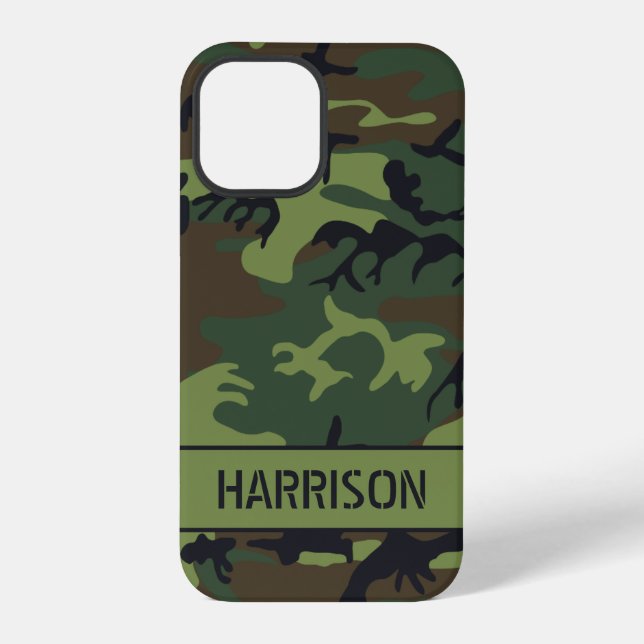 Tarnung Monogramm iPhone 12 Pro Hülle (Rückseite)