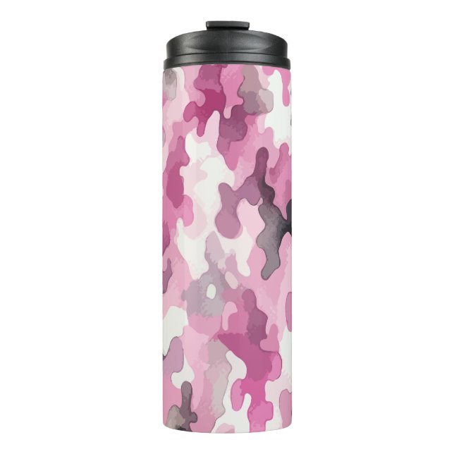 Tarnung Pink Thermosbecher (Vorderseite)