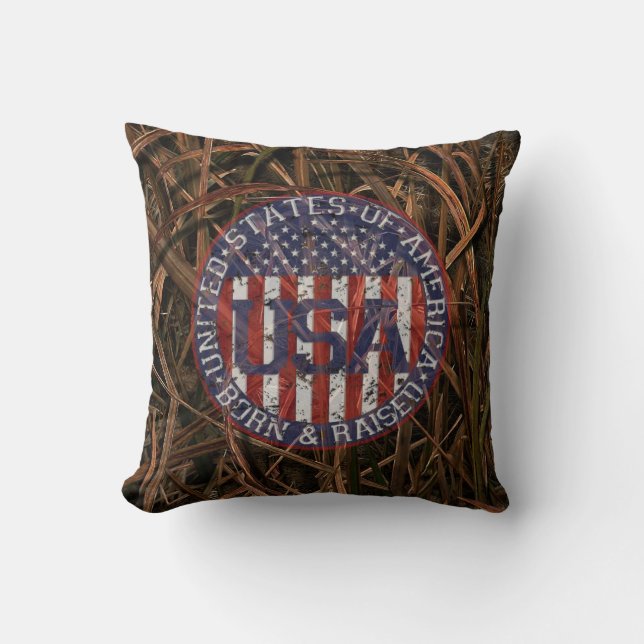 Tarnung USA Kissen (Vorderseite)