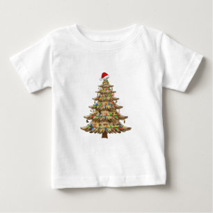 Tarnung Weihnachtsbaum Veteran Militär Lustig Baby T-shirt