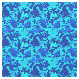 Tarnungs-Camouflage-Druck-Blau Stoff
