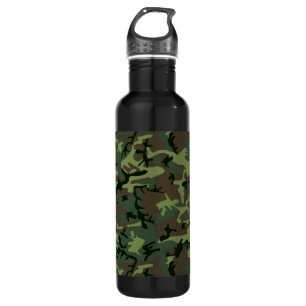 Tarnungs-Camouflage-Grün-Brown-Muster Edelstahlflasche
