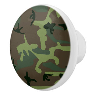 Tarnungs-Camouflage-Grün-Brown-Muster Keramikknauf