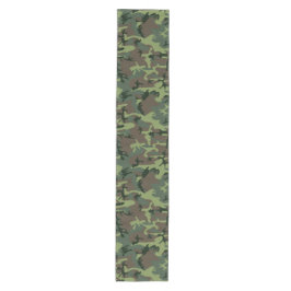 Tarnungs-Camouflage-Grün-Brown-Muster Mittelgroßer Tischläufer