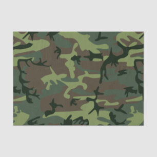 Tarnungs-Camouflage-Grün-Brown-Muster Seidenpapier