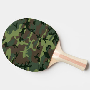 Tarnungs-Camouflage-Grün-Brown-Muster Tischtennis Schläger