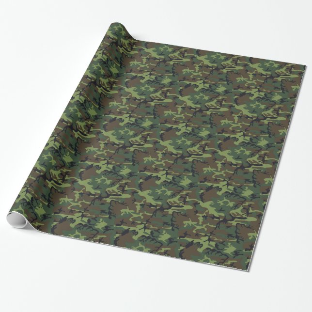 Tarnungs-Entwurf Geschenkpapier (Ungerollt)