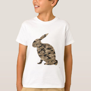 Tarnungs-Kaninchen-Silhouette T-Shirt