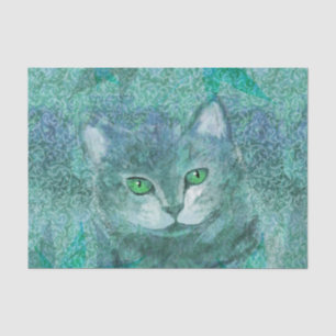 Tarnungs-Katzen-Natur-Garten Seidenpapier