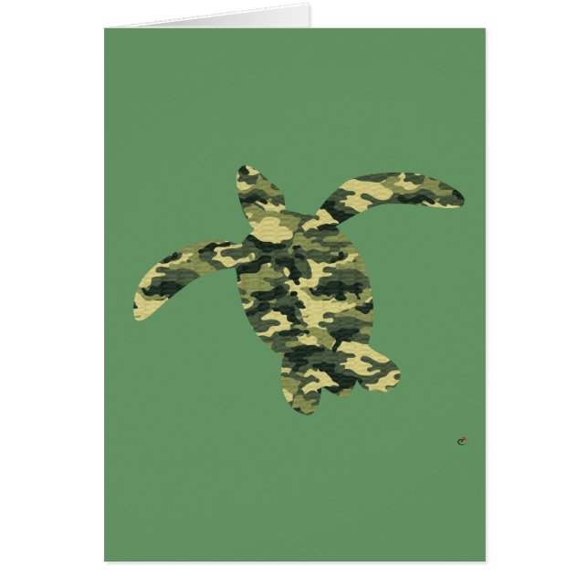 Tarnungs-Seeschildkröte-Silhouette (Vorne)