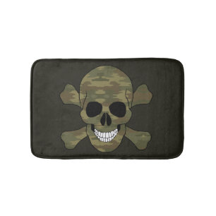Tarnungs-Totenkopf mit gekreuzter Badematte