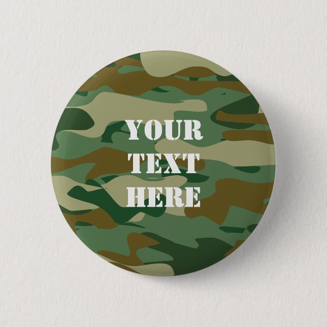 Tarnungsfarbmusterentwurf knöpft | Camouflage Button (Vorderseite)