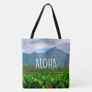 Taro Fields, Hanalei, Kauai, Hawaiian Beach Bag Tasche