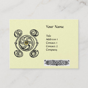 TAROT 2 Metallgold Visitenkarte