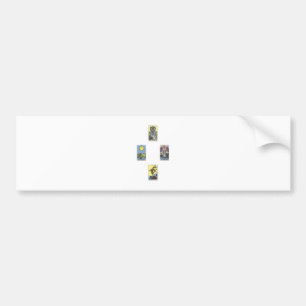 Tarot 4 Karten legen Kreuz spread 4 cards cross Autoaufkleber
