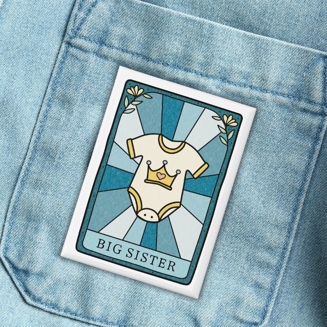Tarot Baby Dusche Big Sister Button (Von Creator hochgeladen)