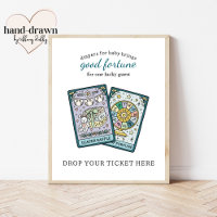 Tarot-Baby-Shower-Windel-Raffle-Tischschild