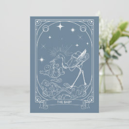 Tarot Babydusche Einladung, Celestis & Mystical Einladung