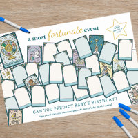 Tarot Babydusche mit Fälligkeit Geburtsdatum Game