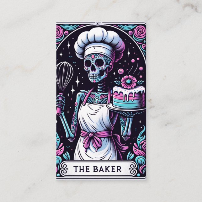 Tarot Baker Business Card Visitenkarte (Vorderseite)