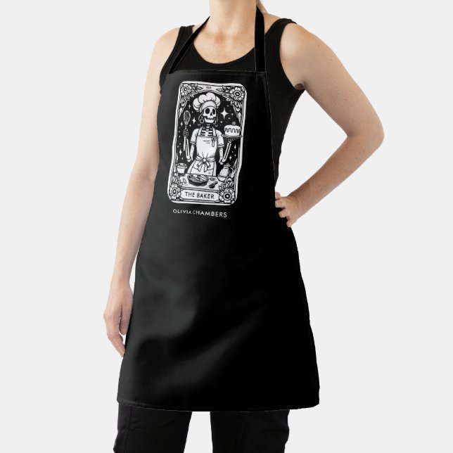 Tarot Baker Schwarz-weiß Pastry Koch Nachtisch Schürze (InSitu)