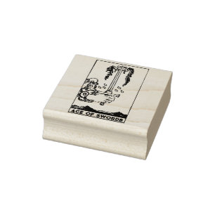 Tarot Card: As of Schwerter Personalisiert Gummistempel