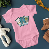 Tarot Card Baby One Piece Baby Girl T - Shirt