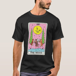 Tarot Card Crescent Moon und Cat Squad Grafik T-Shirt
