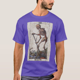 Tarot Card Death Skelett Atheist Occult Pagan Wit T-Shirt