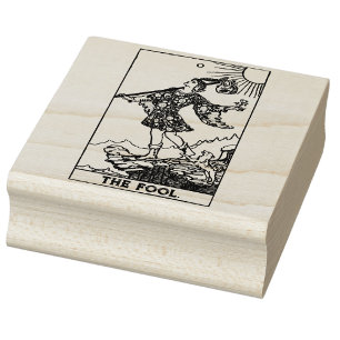 Tarot Card: Der Narr: Personalisierter Text Gummistempel