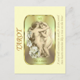 Tarot Card - Die Geliebten Postkarte