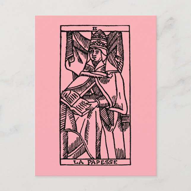 Tarot Card: Die Popularität Postkarte (Vorderseite)