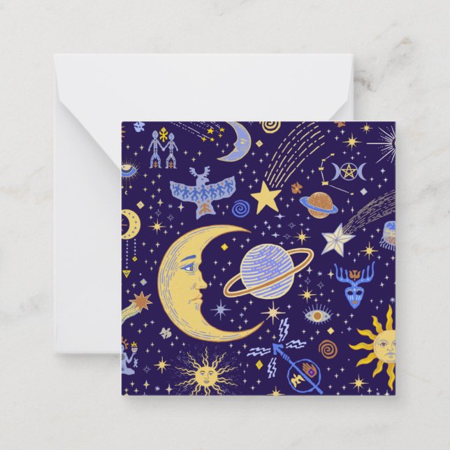 Tarot Card - DIE WELT Mitteilungskarte (Rückseite)