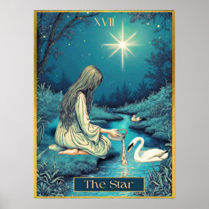 Tarot Card Illustration, Der Star Poster