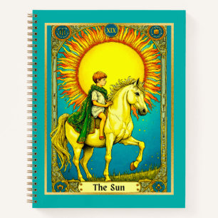 Tarot Card Illustration, Sun Journal Notizbuch