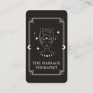 Tarot Card Massage Therapeutin Visitenkarte